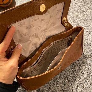 MK Michael Kors brown leather purse